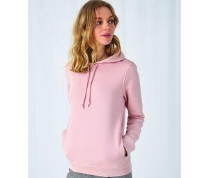 B&C BCW34B - Sweat capuche organique femme Soft Rose